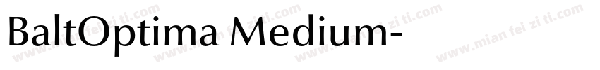 BaltOptima Medium字体转换